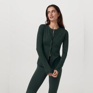 Vuori Long Sleeve Halo Snap Cardigan